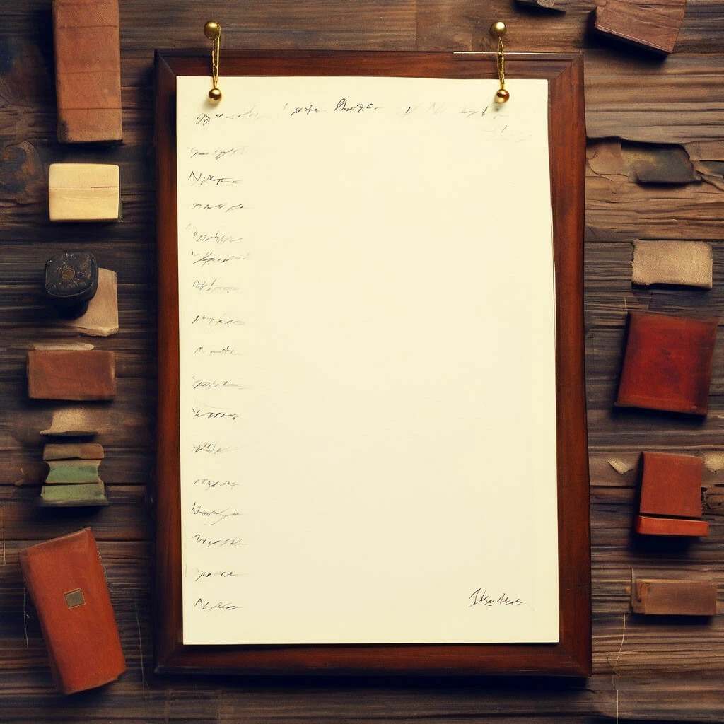 Перечень важных документов