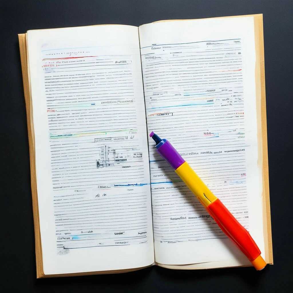 Выделение важных моментов в документе