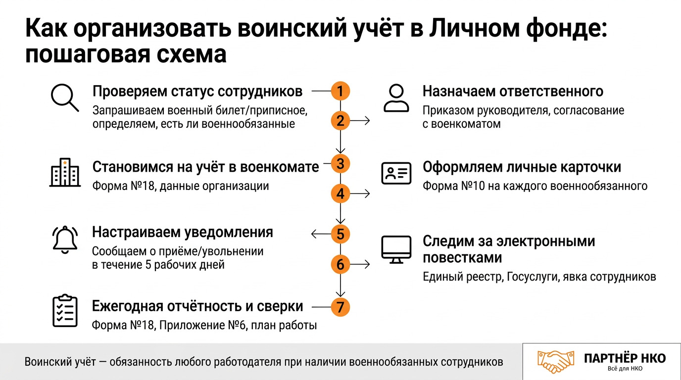 Как организовать воинский учет