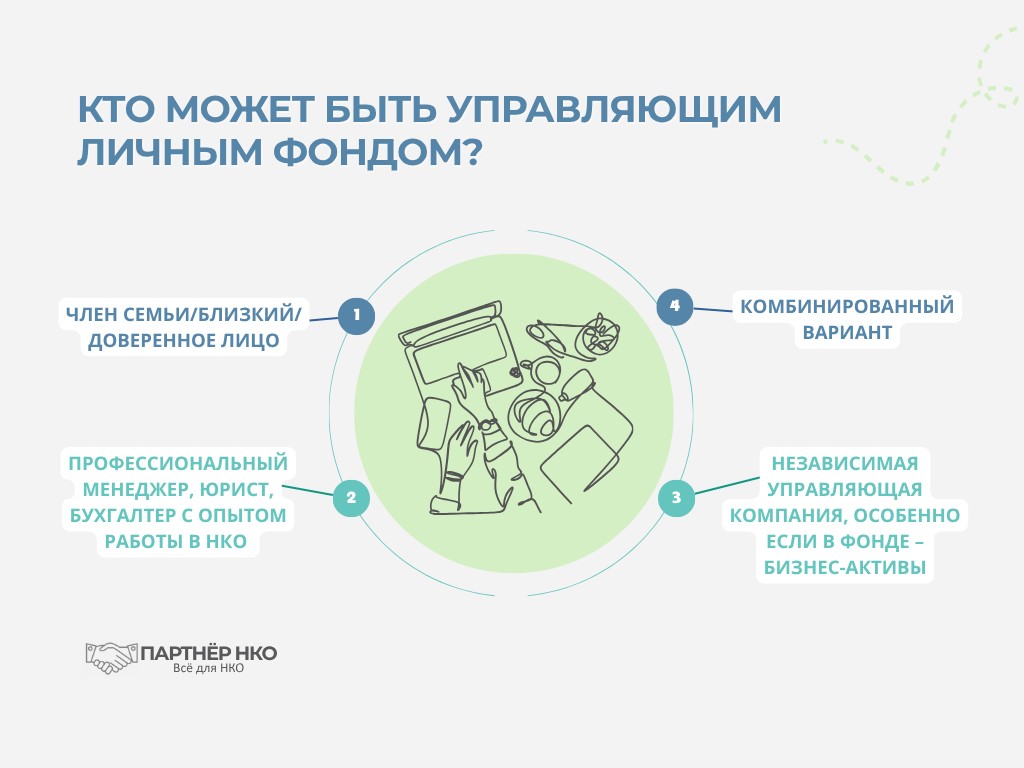 Кто может управлять личным фондом